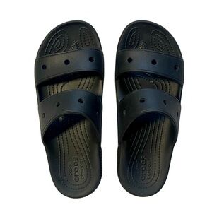 CROCS Black Classic Dual-Strap Slide Sandals